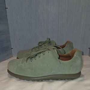 Camper Pelotas Sneakers Light Green Suede